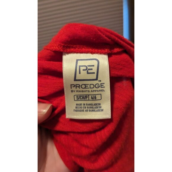 Wisconsin Badgers Athletics Womens Open Back Red T-Shirt Small By Proedge - Picture 3 of 4